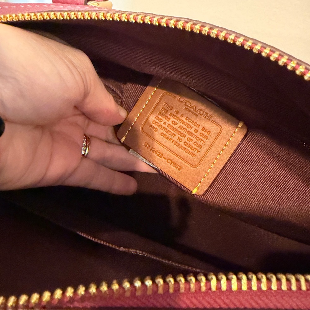 Coach Rowan Pink Leather Satchel NWOT - Picture 8 of 15